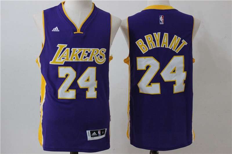 Los Angeles Lakers BRYANT #24 Purple Classics Basketball Jersey 03 (Stitched)
