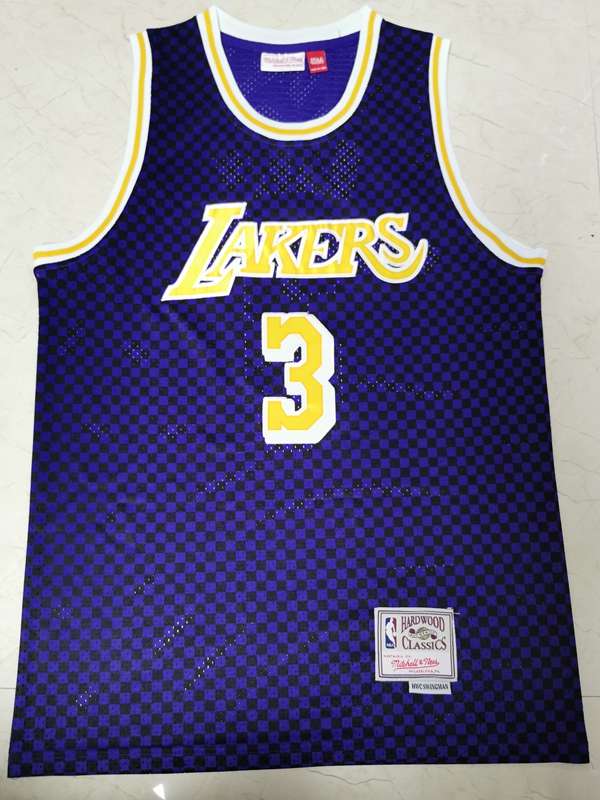 Los Angeles Lakers DAVIS #3 Purple Classics Basketball Jersey (Stitched)
