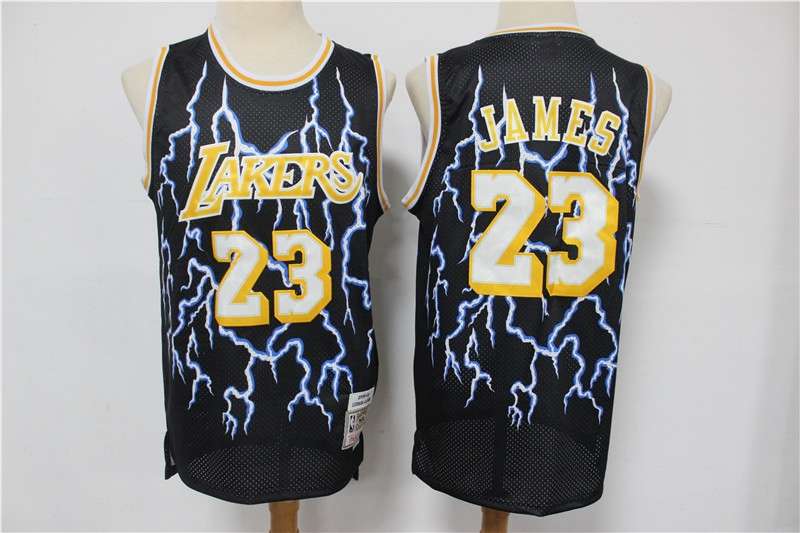 Los Angeles Lakers JAMES #23 Black Basketball Jersey 02 (Stitched)
