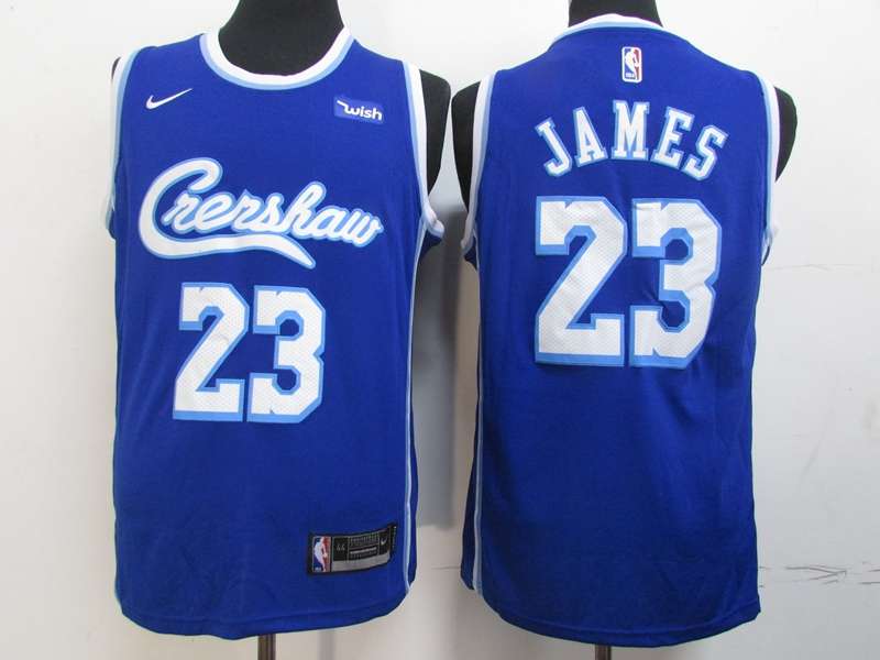 Los Angeles Lakers JAMES #23 Blue Basketball Jersey 03 (Stitched)