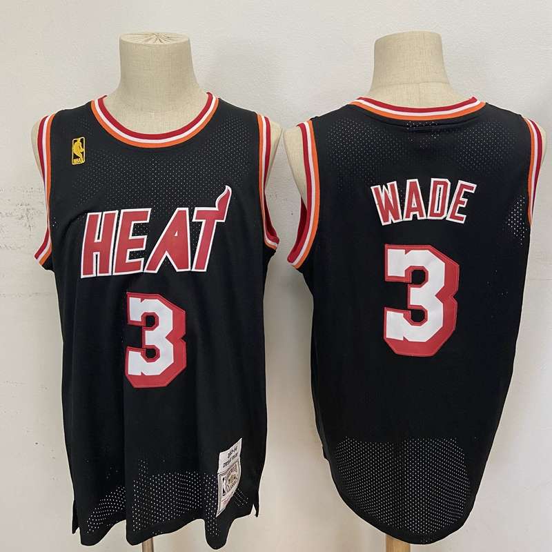 2003/04 Miami Heat WADE #3 Black Classics Basketball Jersey (Stitched)