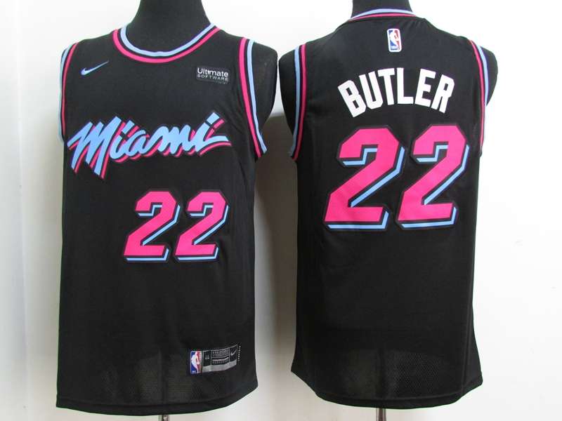 2020 Miami Heat BUTLER #22 Black City Basketball Jersey (Stitched)