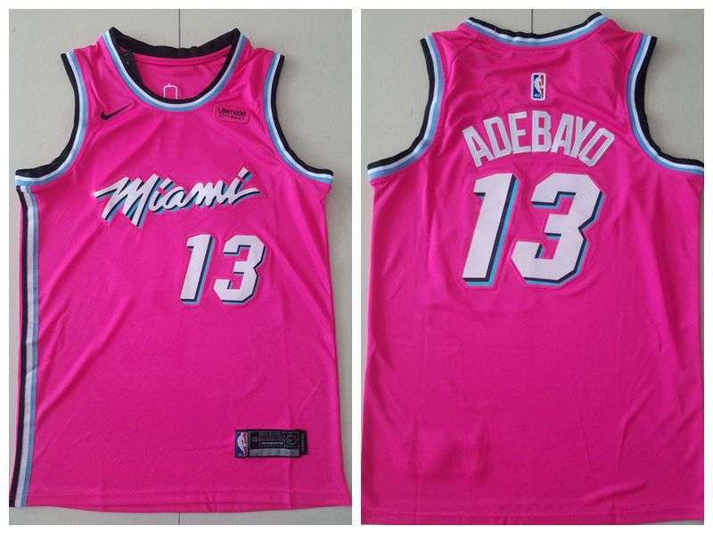 2020 Miami Heat ADEBAYO #13 Pink City Basketball Jersey (Stitched)