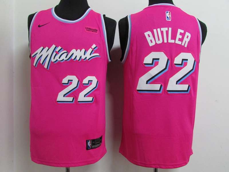 2020 Miami Heat BUTLER #22 Pink City Basketball Jersey (Stitched)