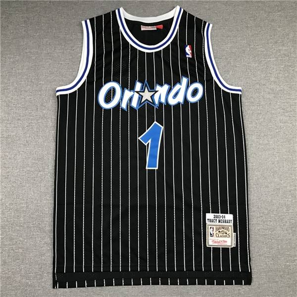 2003/04 Orlando Magic MCGRADY #1 Black Classics Basketball Jersey (Stitched)