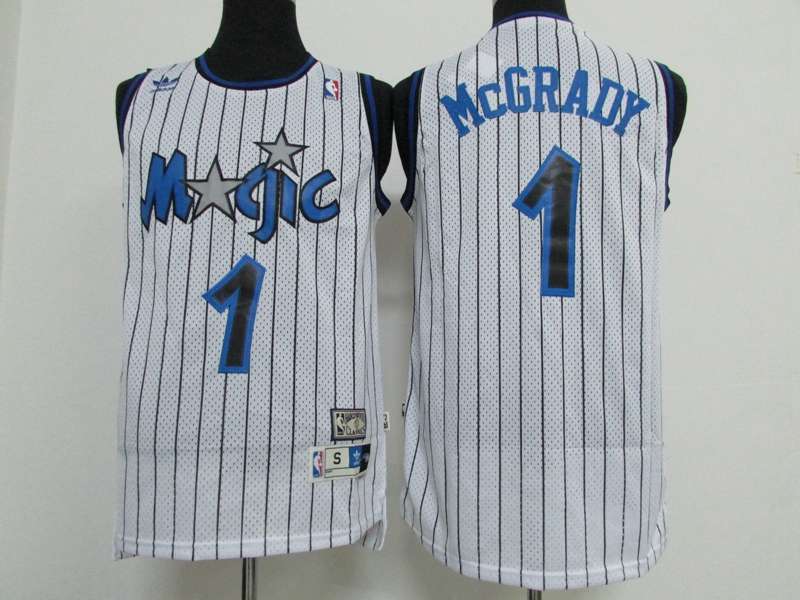 Orlando Magic MCGRADY #1 White Classics Basketball Jersey 02 (Stitched)