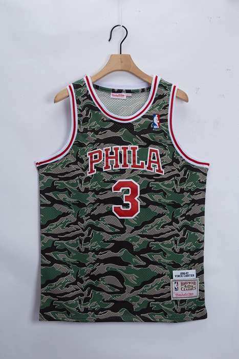 1996/97 Philadelphia 76ers IVERSON #3 Camouflage Classics Basketball Jersey (Stitched)