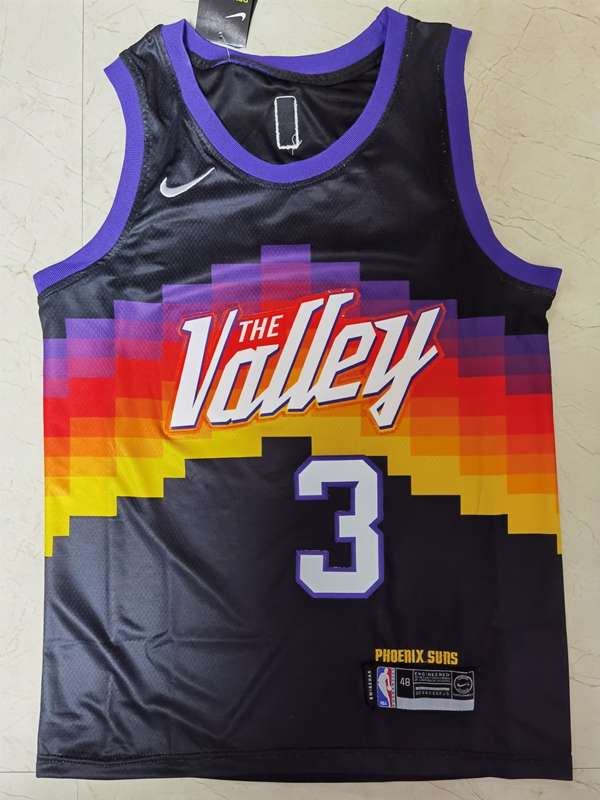 20/21 Phoenix Suns PAUL #3 Black City Basketball Jersey (Stitched)