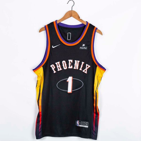21/22 Phoenix Suns BOOKER #1 Black Basketball Jersey (Stitched)