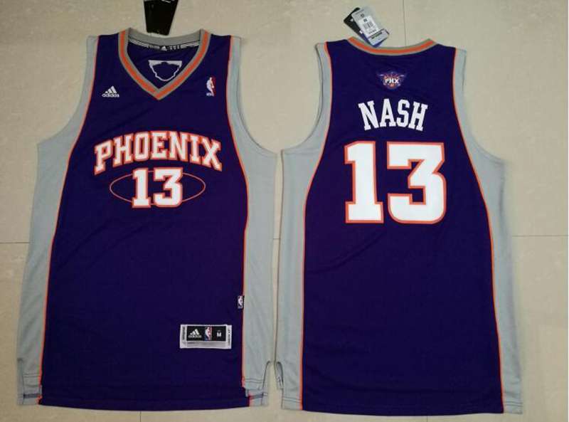 Phoenix Suns NASH #13 Purple Classics Basketball Jersey (Stitched)