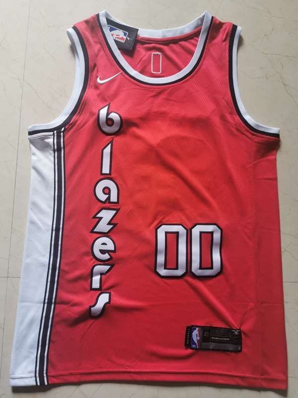 Portland Trail Blazers ANTHONY #00 Red Classics Basketball Jersey (Stitched)