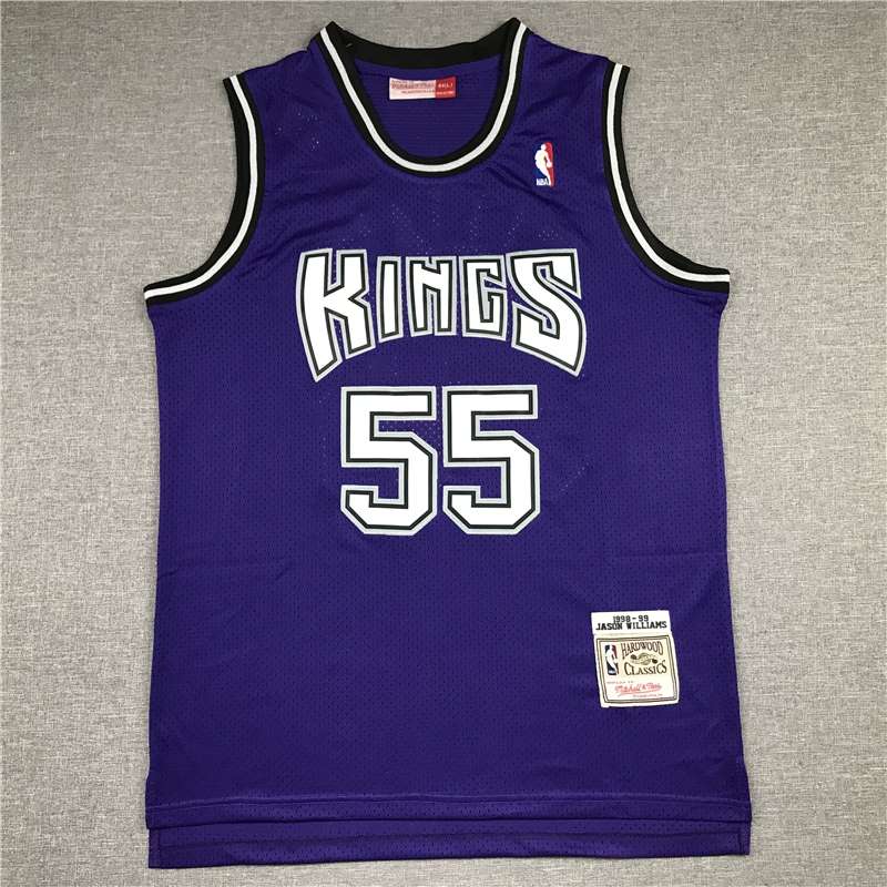 1998/99 Sacramento Kings WILLIAMS #55 Purple Classics Basketball Jersey (Stitched)