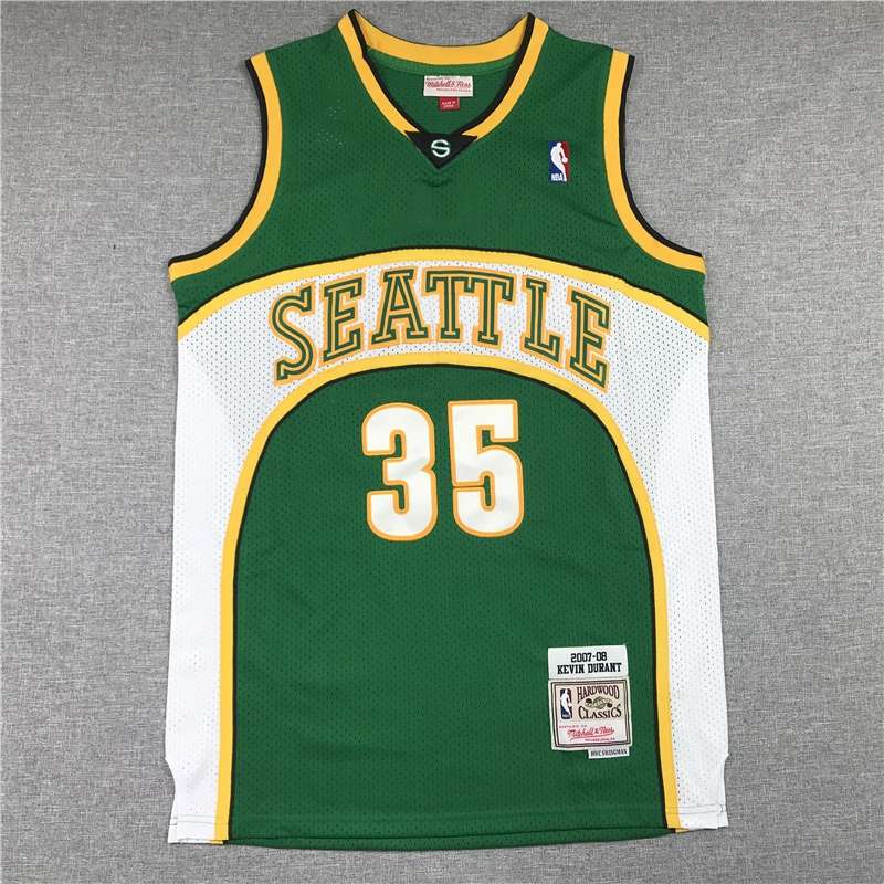 2007/08 Seattle Sounders DURANT #35 Green Classics Basketball Jersey (Stitched)