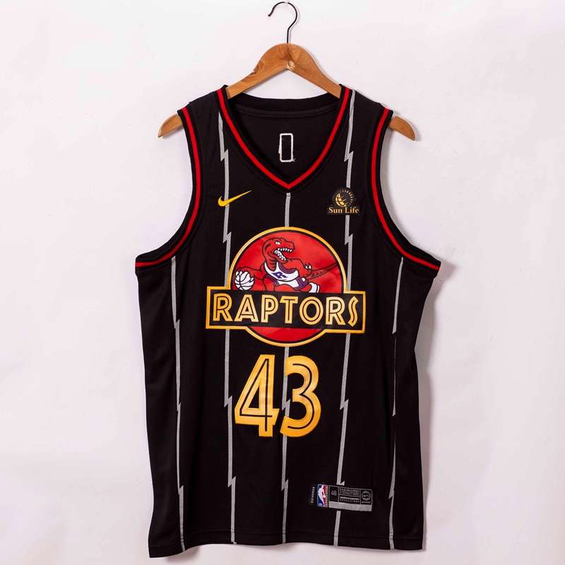 20/21 Toronto Raptors SIAKAM #43 Black Basketball Jersey (Stitched)