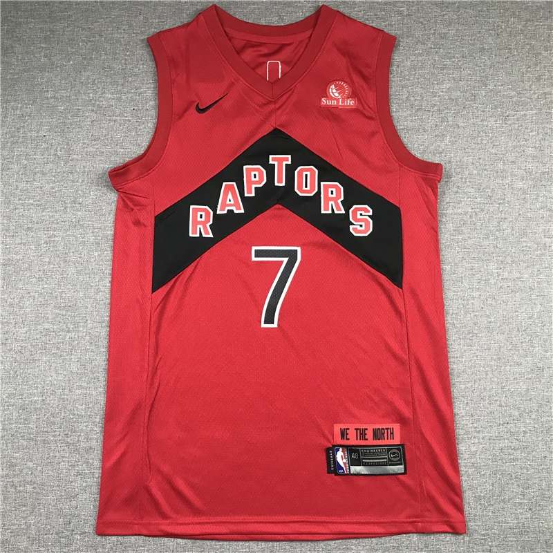 20/21 Toronto Raptors LOWRY #7 Red Basketball Jersey (Stitched)