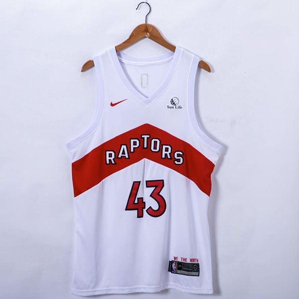 20/21 Toronto Raptors SIAKAM #43 White Basketball Jersey (Stitched)
