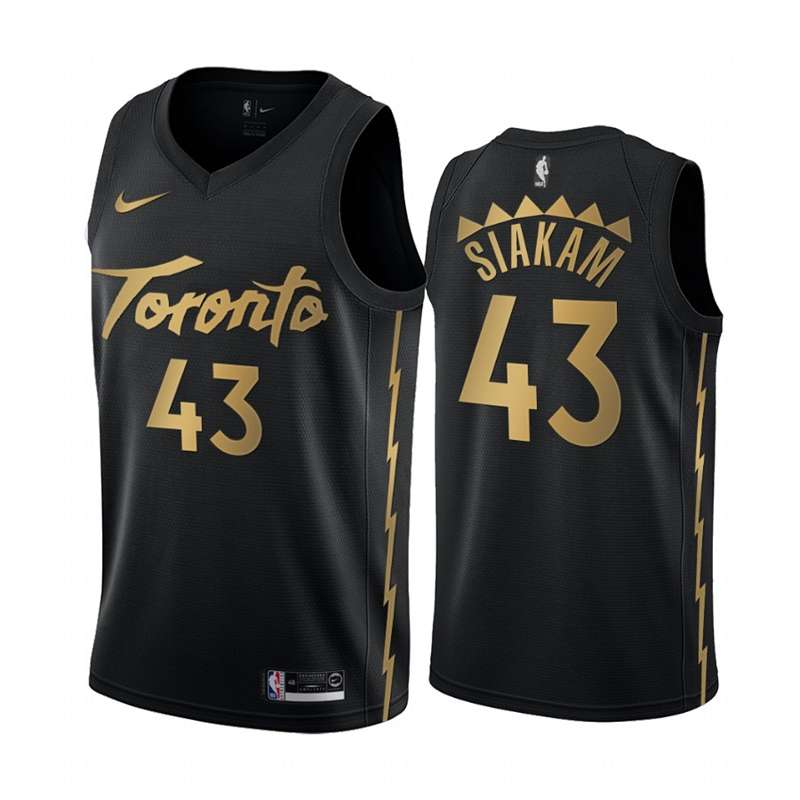 2020 Toronto Raptors SIAKAM #43 Black City Basketball Jersey (Stitched)