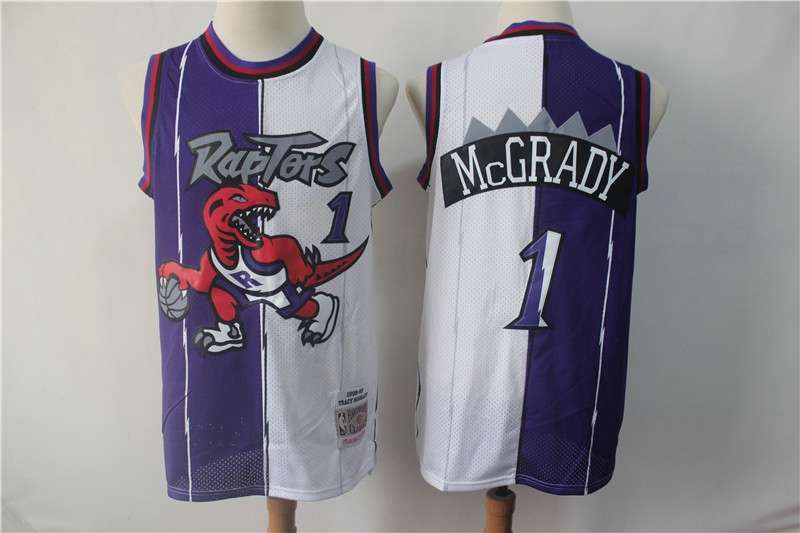 1998/99 Toronto Raptors MCGRADY #1 Purple White Classics Basketball Jersey (Stitched)
