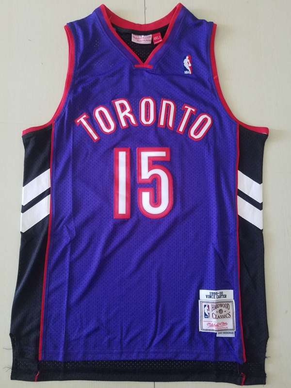 1999/00 Toronto Raptors CARTER #15 Purple Black Classics Basketball Jersey (Stitched)