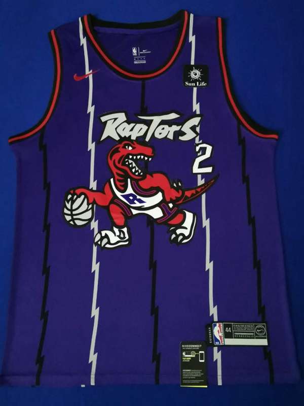 Toronto Raptors LEONARD #2 Purple Classics Basketball Jersey 02 (Stitched)