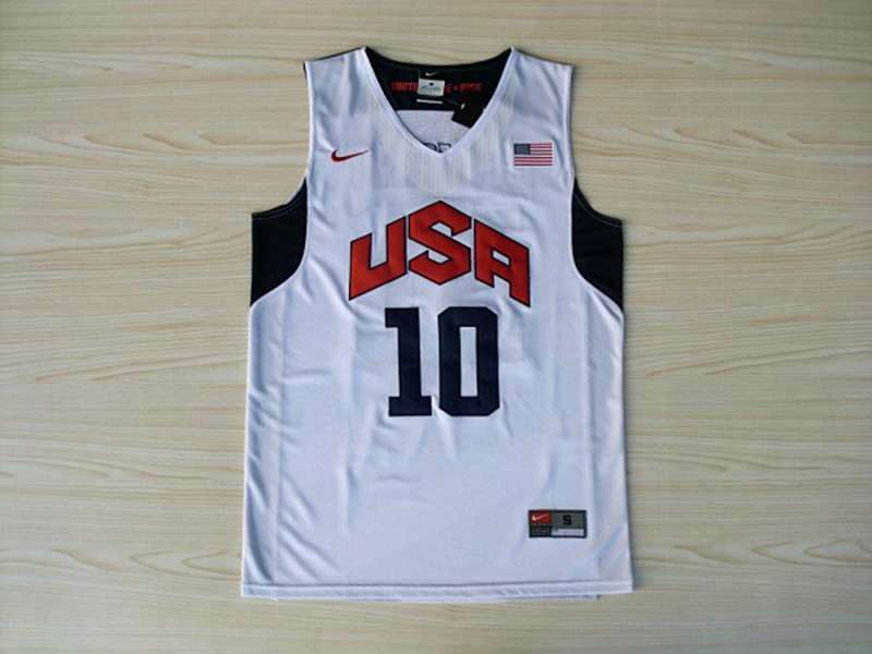 2012 USA BRYANT #10 White Classics Basketball Jersey (Stitched)