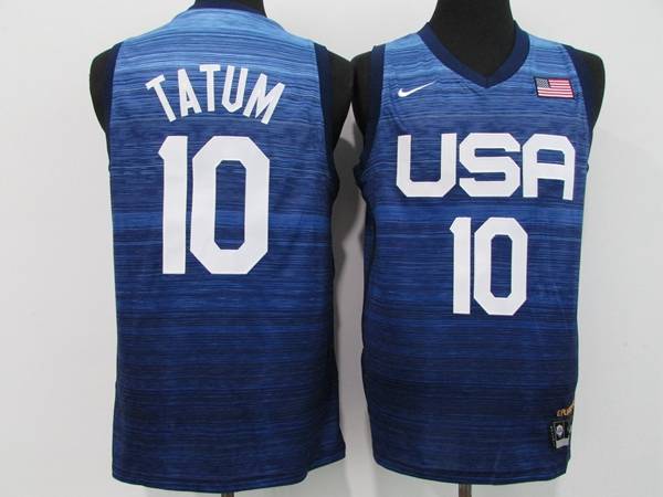 2021 USA TATUM #10 Blue Basketball Jersey (Stitched)