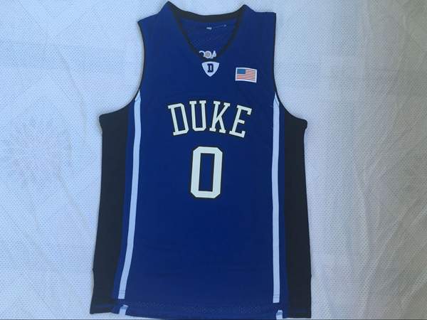 Duke Blue Devils TATUM #0 Blue NCAA Basketball Jersey