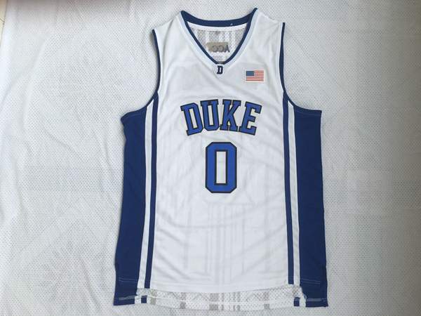 Duke Blue Devils TATUM #0 White NCAA Basketball Jersey