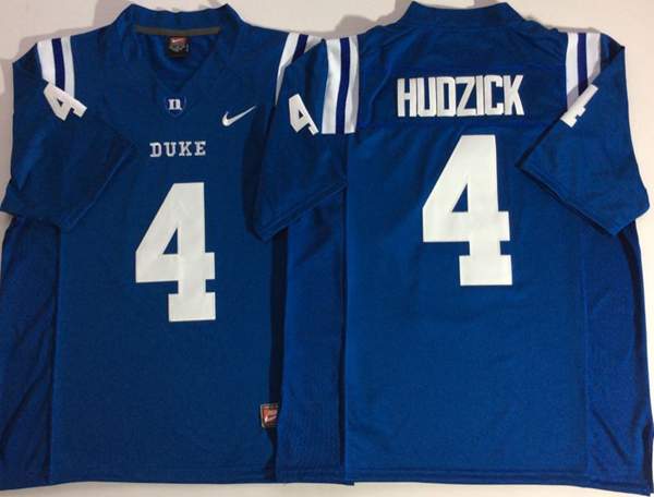 Duke Blue Devils NUDZICK #4 Blue NCAA Football Jersey