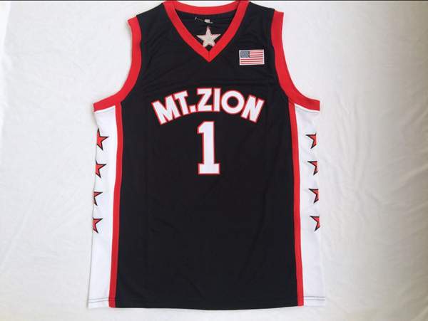 Mount Zion MCGRADY #1 Black Basketball Jersey