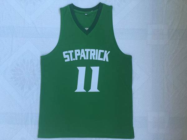 ST.Patrick IRVING #11 Green Basketball Jersey