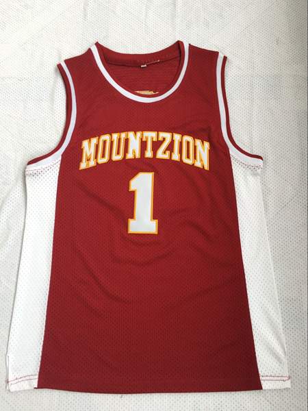 Mount Zion MCGRADY #1 Red Basketball Jersey