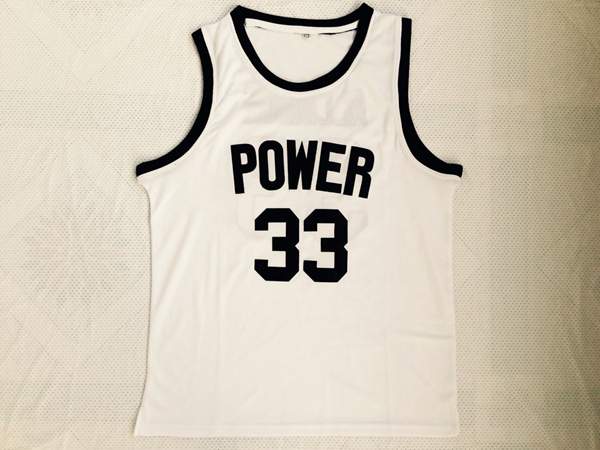 Power ALCINDOR #33 White Basketball Jersey