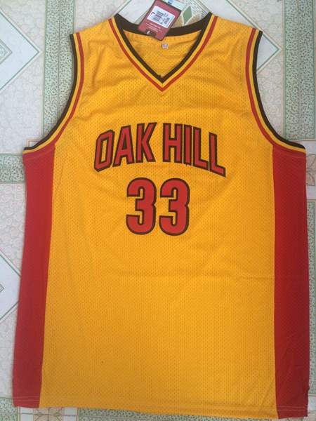 Oak Hill DURANT #33 Yellow Basketball Jersey