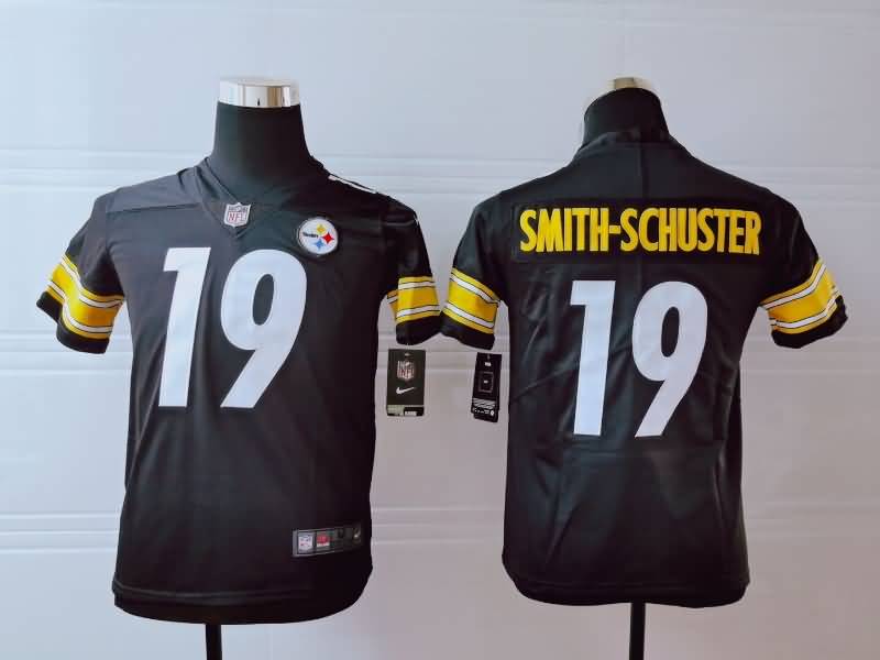 Kids Pittsburgh Steelers SMITH-SCHUSTER #19 Black NFL Jersey