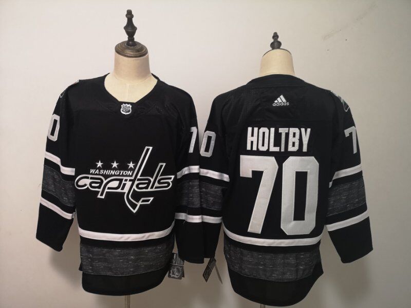 2019 Washington Capitals HOLTBY #70 Black All Star NHL Jersey