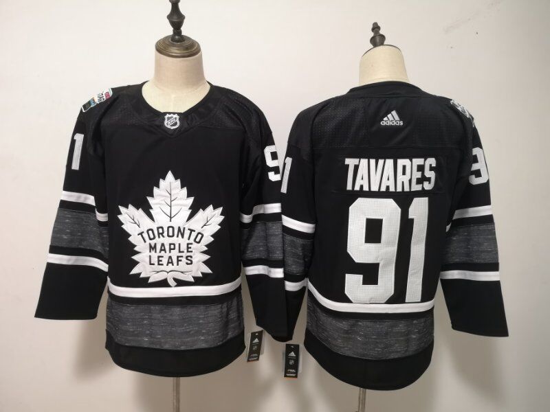 2019 Toronto Maple Leafs TAVARES #91 Black All Star NHL Jersey
