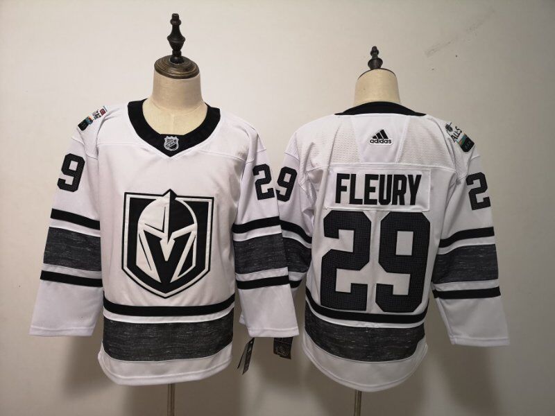 2019 Vegas Golden Knights FLEURY #29 White All Star NHL Jersey