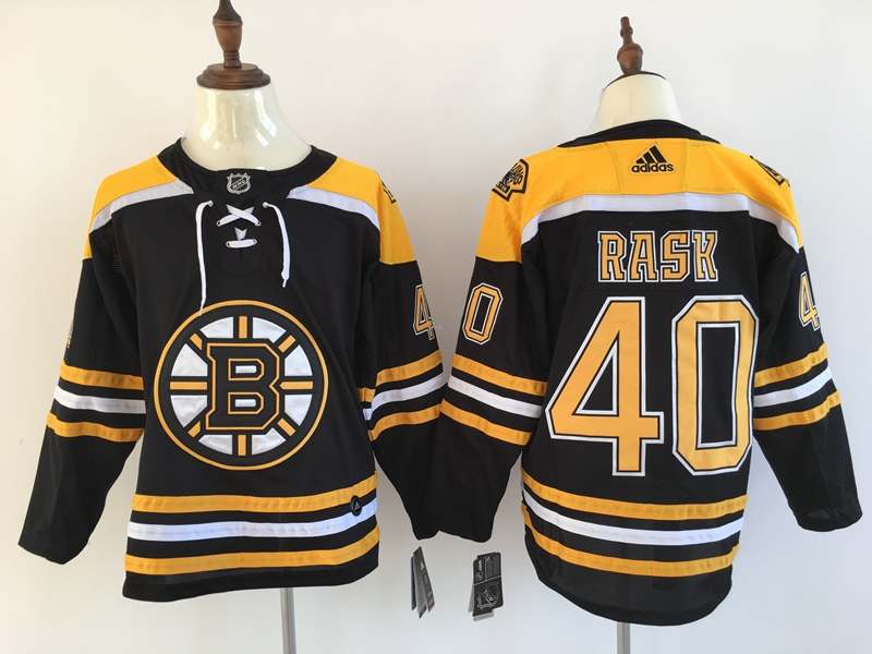 Boston Bruins RASK #40 Black NHL Jersey