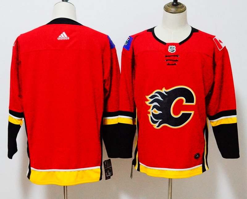 Calgary Flames Custom Red NHL Jersey