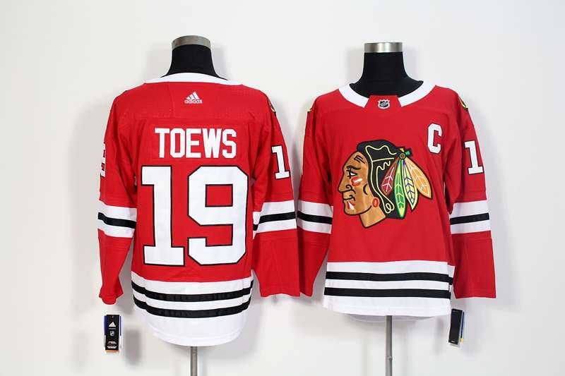 Chicago Blackhawks TOEWS #19 Red NHL Jersey