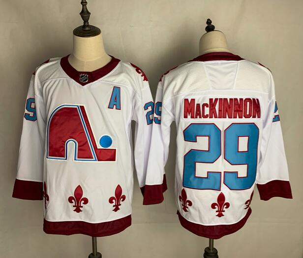 Colorado Avalanche MACKINNON #29 White Classics NHL Jersey