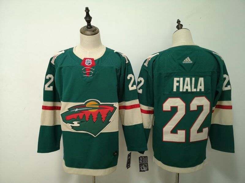 Minnesota Wild FIALA #22 Green NHL Jersey
