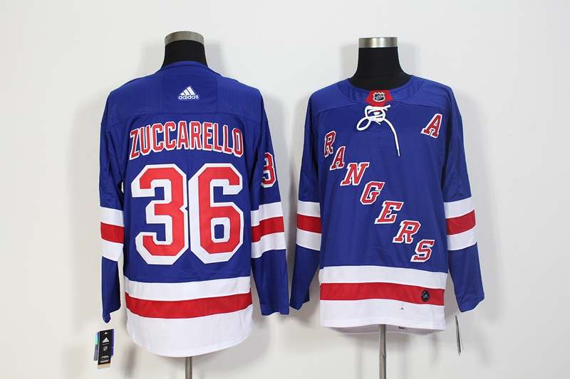 New York Rangers ZUCCARELLO #36 Blue NHL Jersey