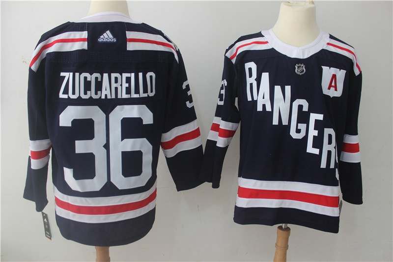 New York Rangers ZUCCARELLO #36 Dark Blue NHL Jersey