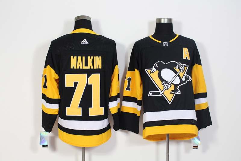 Pittsburgh Penguins MALKIN #71 Black NHL Jersey