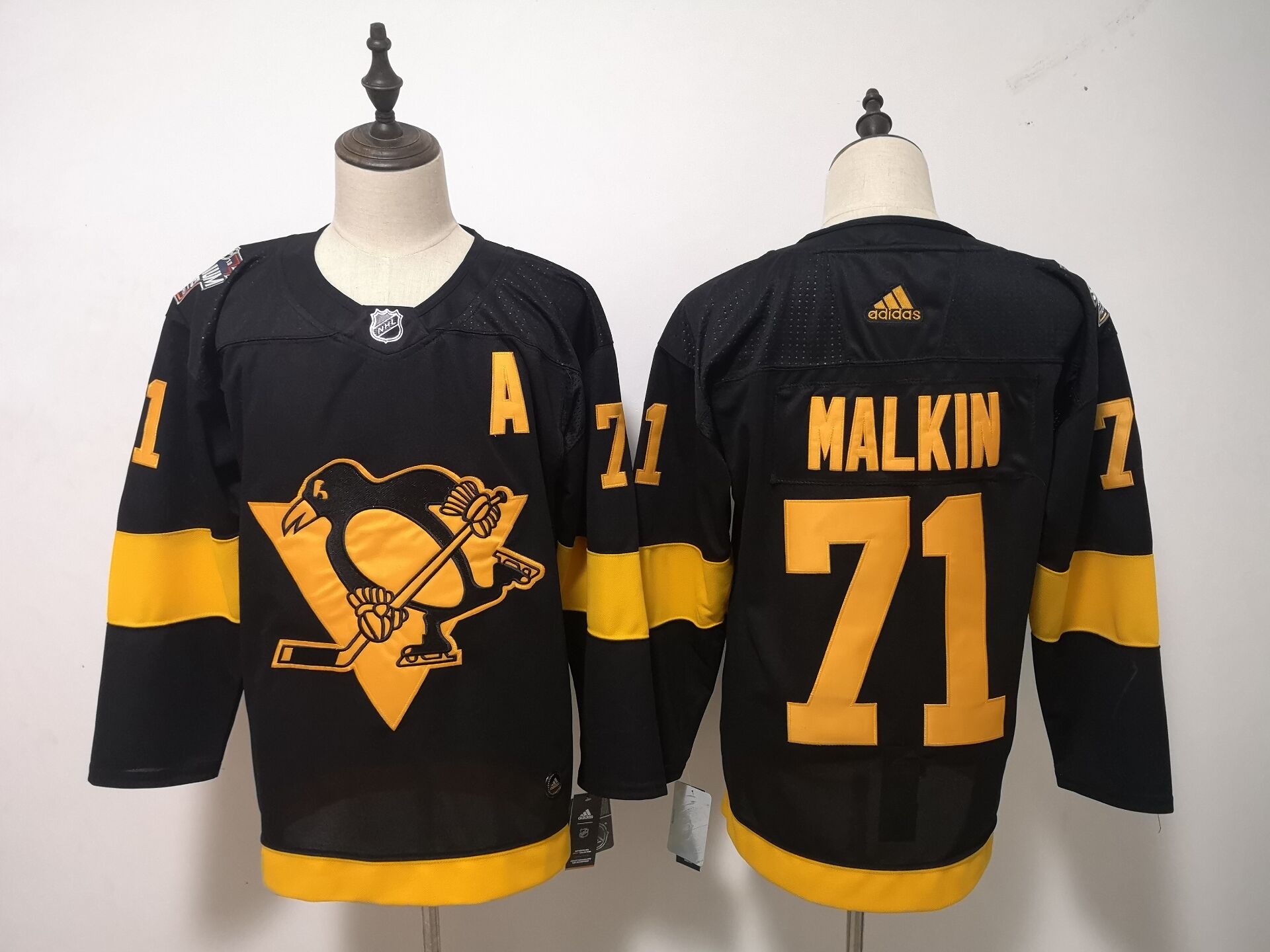 Pittsburgh Penguins MALKIN #71 Black NHL Jersey 02