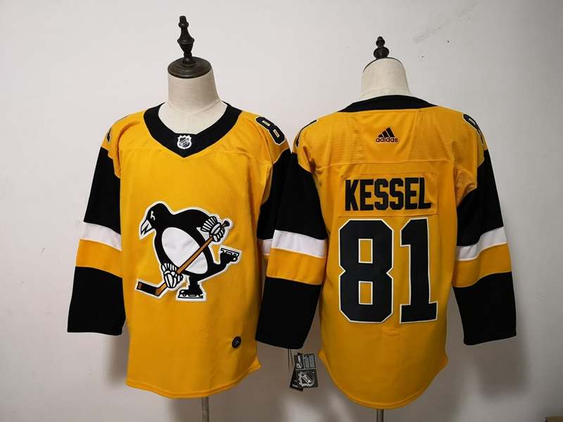 Pittsburgh Penguins KESSEL #81 Yellow NHL Jersey