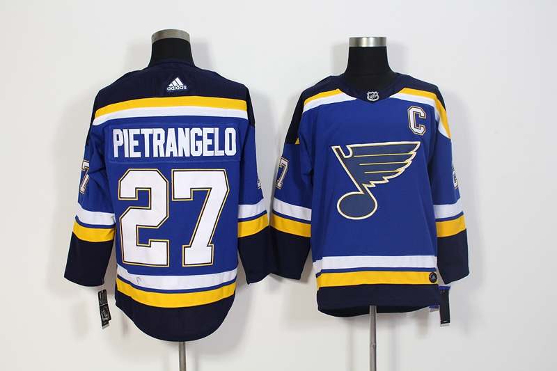 St Louis Blues PIETRANGELO #27 Blue NHL Jersey