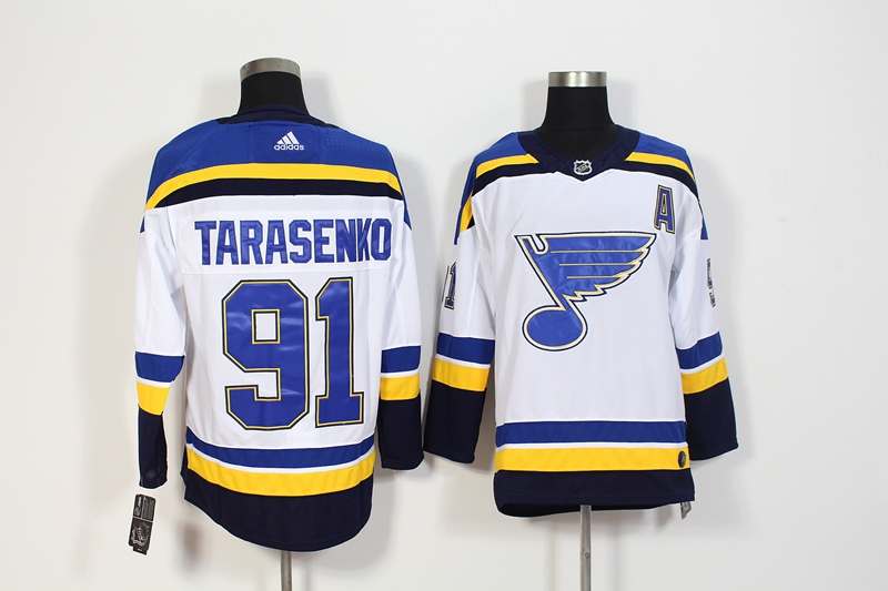 St Louis Blues TARASENKO #91 White NHL Jersey